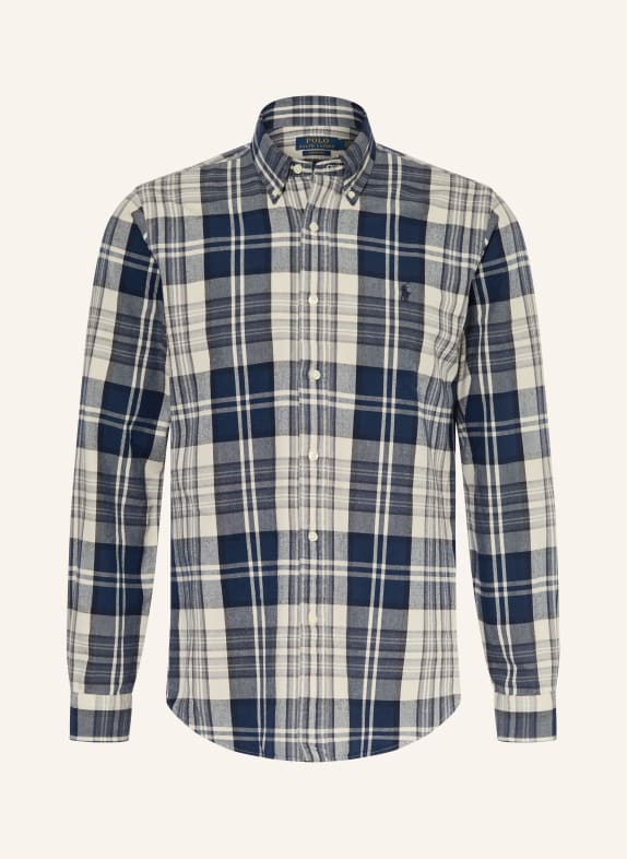 POLO RALPH LAUREN Hemd Custom Fit DUNKELBLAU / CREME