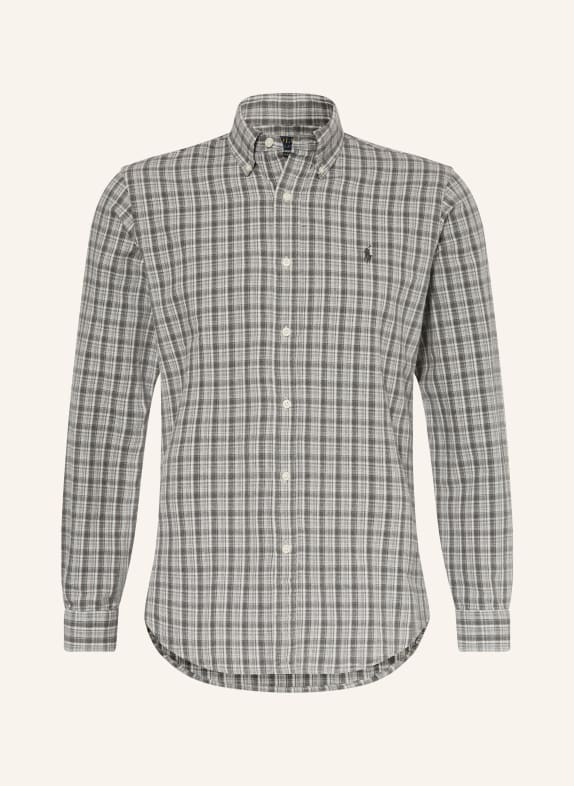 POLO RALPH LAUREN Shirt custom fit GRAY / LIGHT GRAY
