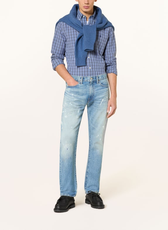 POLO RALPH LAUREN Overhemd Custom Fit BLAUW / DONKERBLAUW