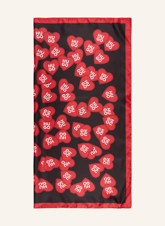 HUGO Tuch AURAIZE SCHWARZ / ROT