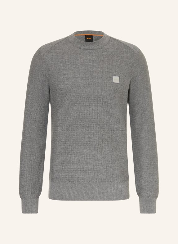 BOSS Sweater ANION DARK GRAY / GRAY