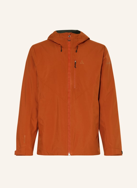 Schöffel MAUKU rain jacket DARK ORANGE