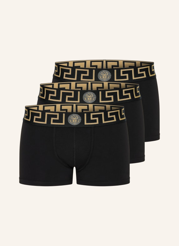 VERSACE 3er-Pack Boxershorts SCHWARZ / GOLD