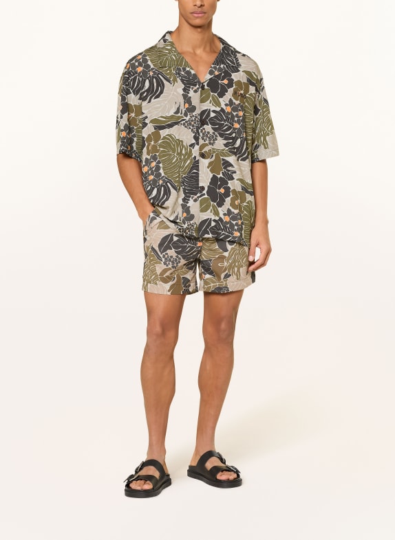 HUGO Resorthemd Relaxed Fit 355 OPEN GREEN