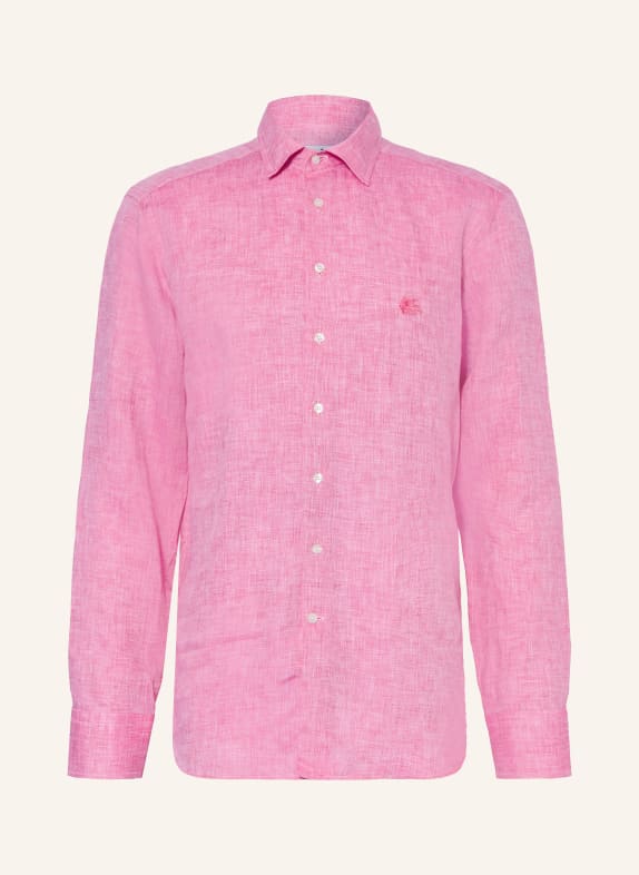ETRO Leinenhemd Regular Fit PINK
