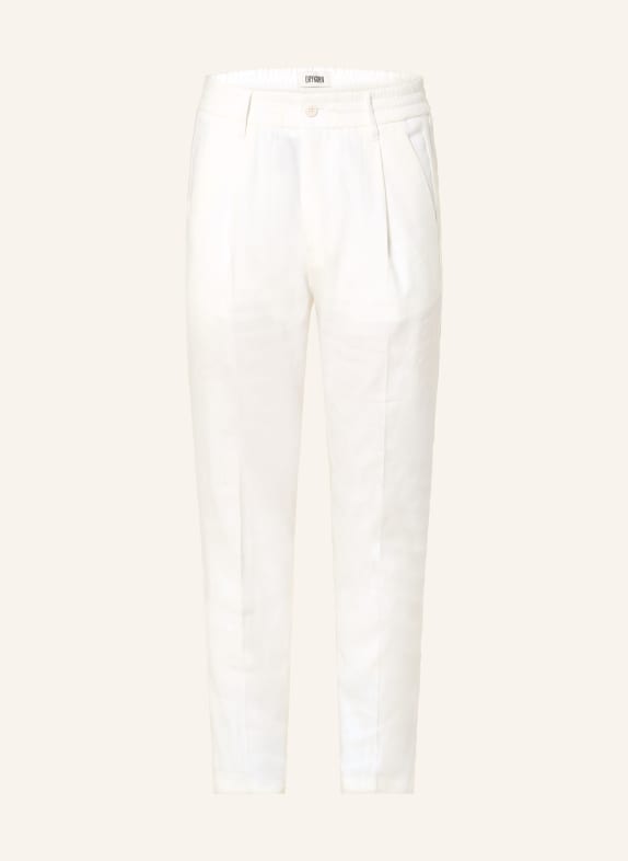 DRYKORN Pantalon de costume CHASY coupe extra slim avec lin 1930 ecru