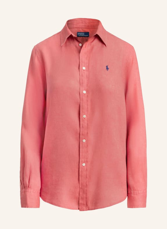 POLO RALPH LAUREN Hemdbluse aus Leinen HELLROT