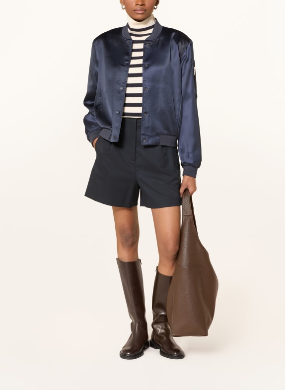 RINO & PELLE BANNER blouson jacket in satin DARK BLUE