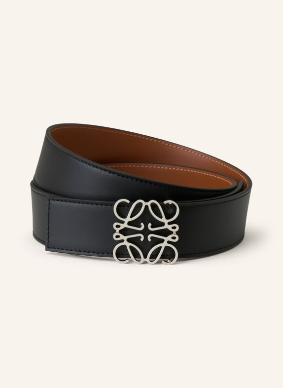 LOEWE Ledergürtel zum Wenden SCHWARZ / BRAUN