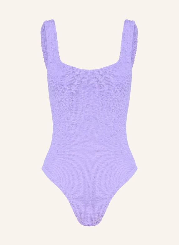 Hunza G Badeanzug SQUARE NECK NEONLILA