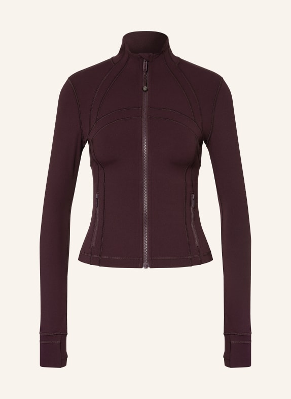 lululemon Yoga-Jacke DEFINE CROPPED DUNKELROT