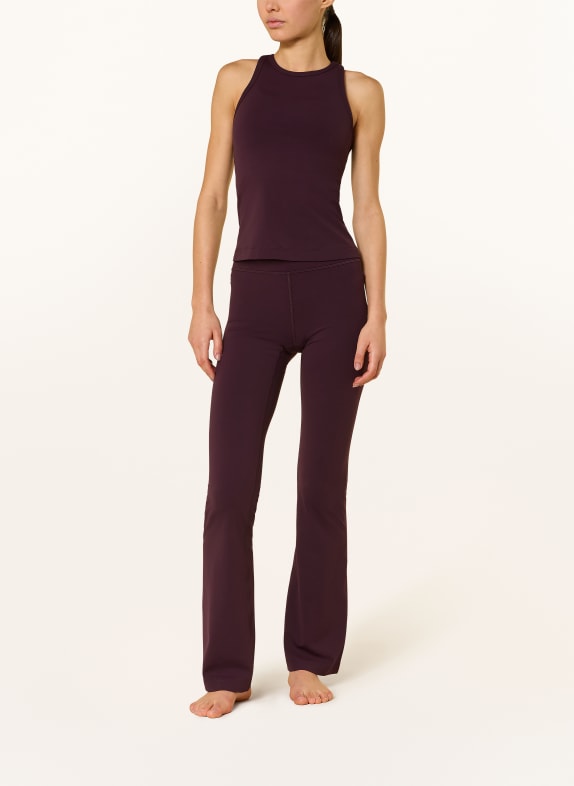 lululemon Top do jogi ALIGN CIEMNOCZERWONY