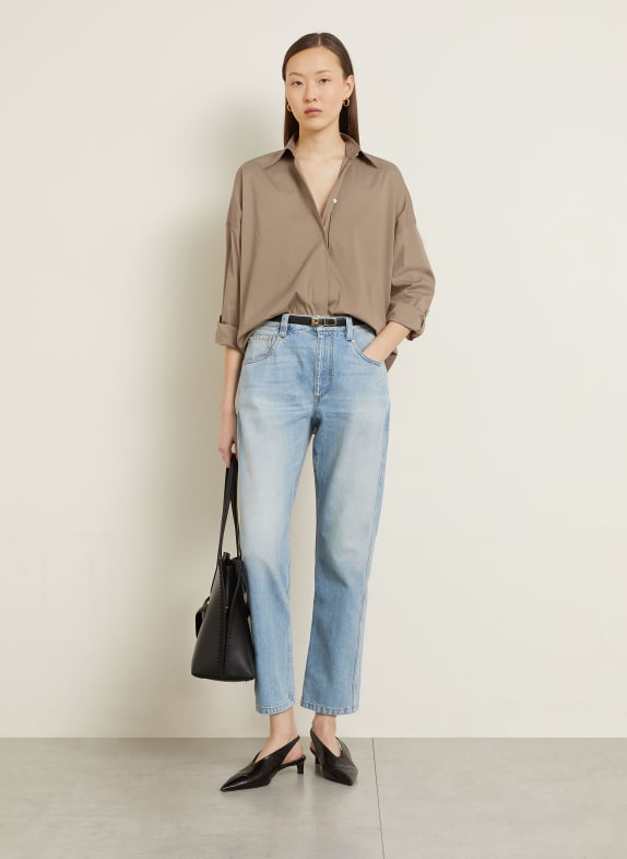BRUNELLO CUCINELLI overhemdblouse TAUPE