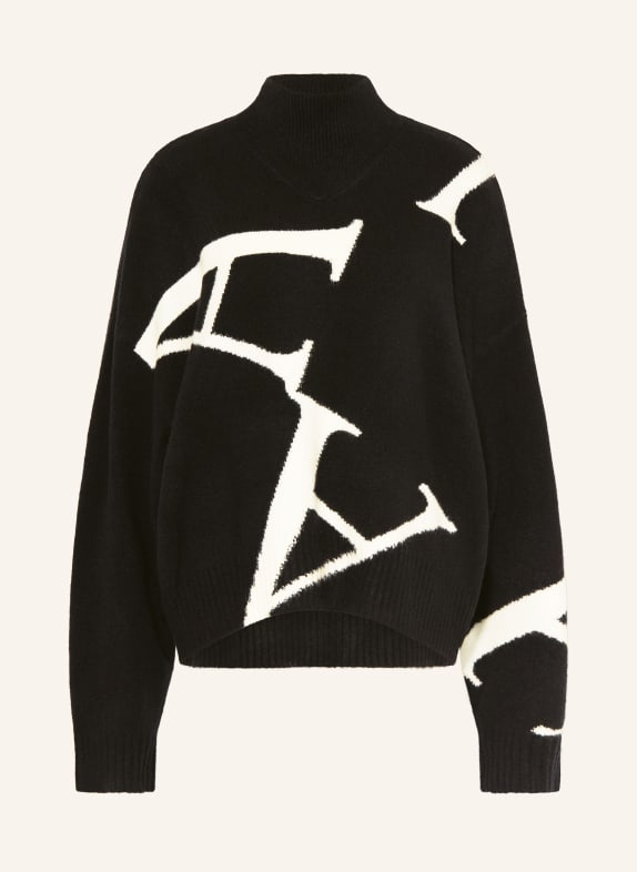 ALLSAINTS Pullover A STAR SCHWARZ / WEISS