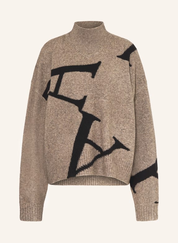 ALLSAINTS Sweater A STAR TAUPE / BLACK