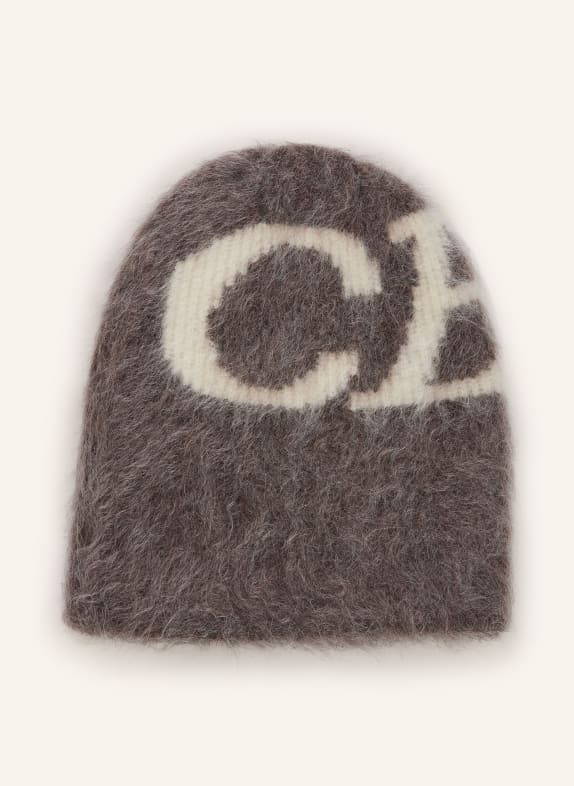 COLE BUXTON Alpaka-Mütze TAUPE / CREME