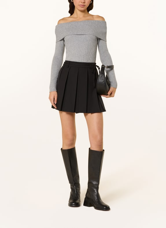 ONLY Off-shoulder trui GRIJS