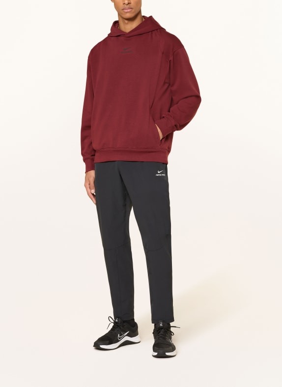 Nike Hoodie PRO DONKERROOD