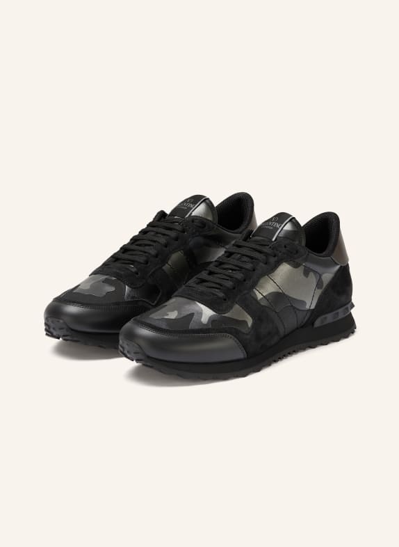 VALENTINO GARAVANI Sneaker ROCKRUNNER SCHWARZ / DUNKELGRAU