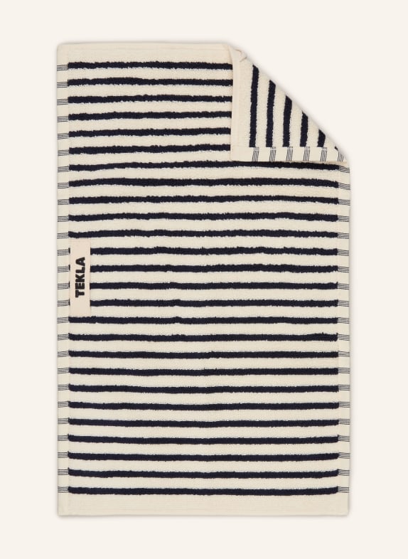 TEKLA Gästehandtuch CREME / SCHWARZ