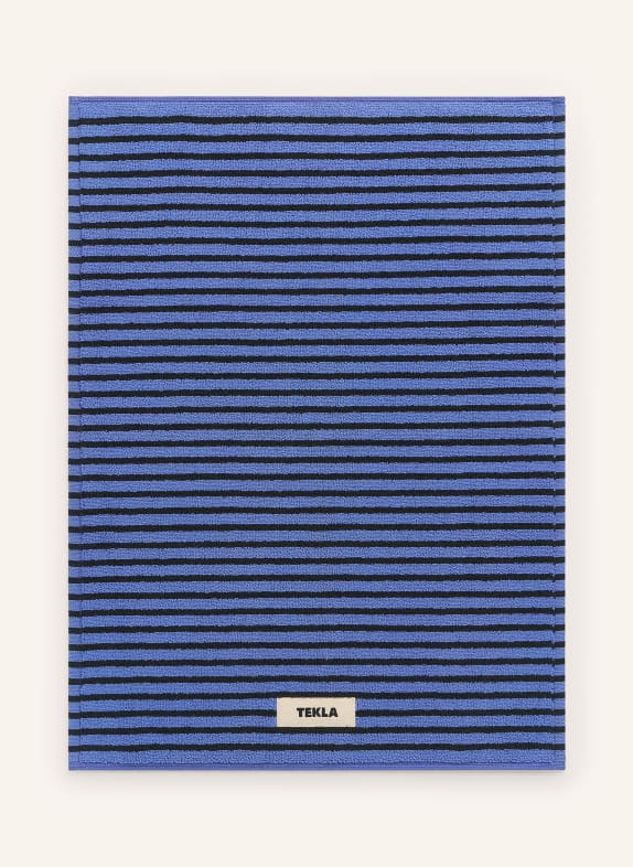 TEKLA Badematte DUNKELBLAU / SCHWARZ