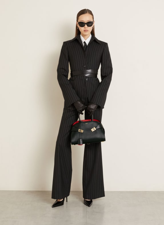 FERRAGAMO Handväska HUG SVART / GULD