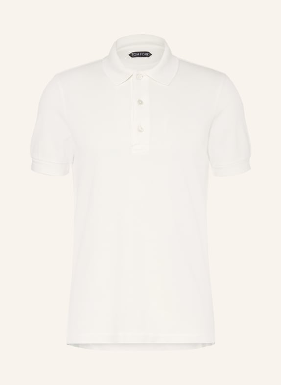 TOM FORD Piqué-Poloshirt WEISS