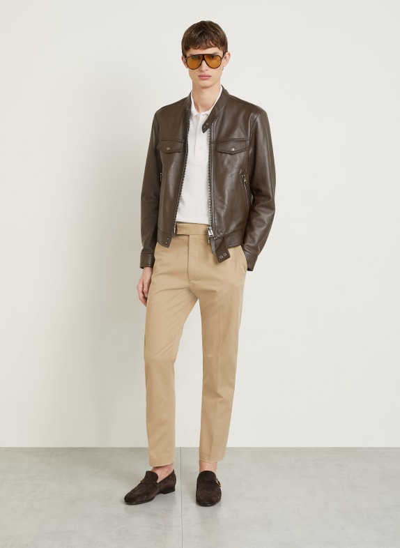TOM FORD Piqué poloshirt WIT