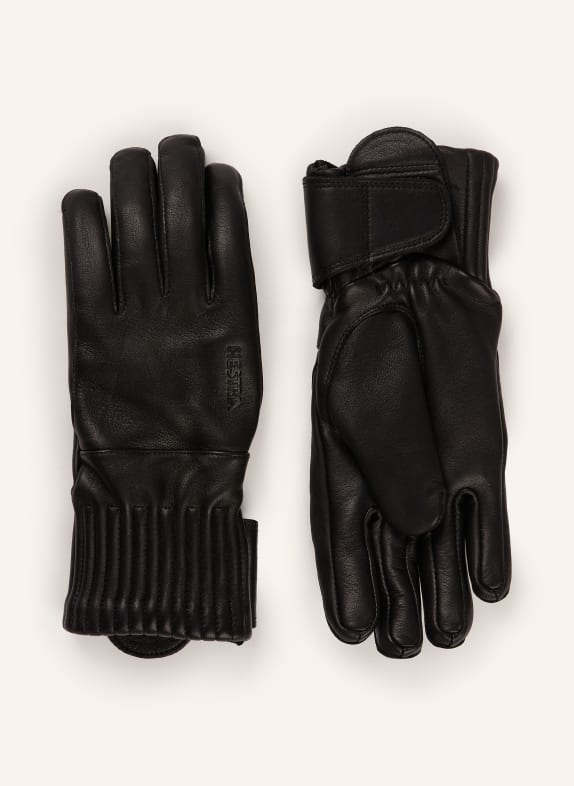 HESTRA Kožené rukavice IDRE ČERNÁ