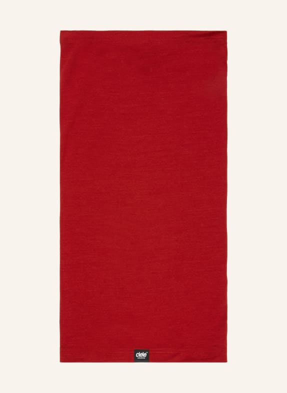ciele athletics Multifunkční šátek HLSNECKTUBE z merino vlny ČERVENÁ