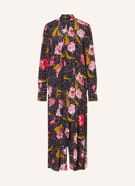 TED BAKER Robe à col bateau ELANN NOIR / ROSE / ROUGE