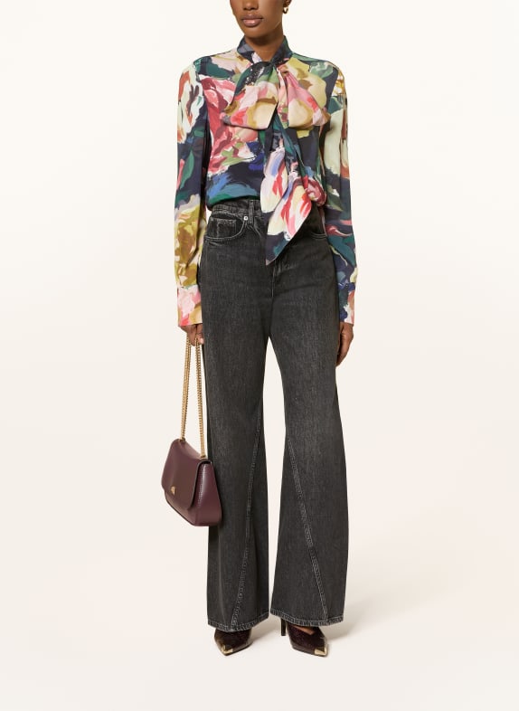 TED BAKER Overhemdblouse ARAGA PETROL / VIEUX ROSE / GEEL