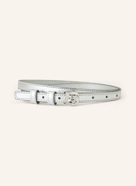 TED BAKER leather belt SILVER