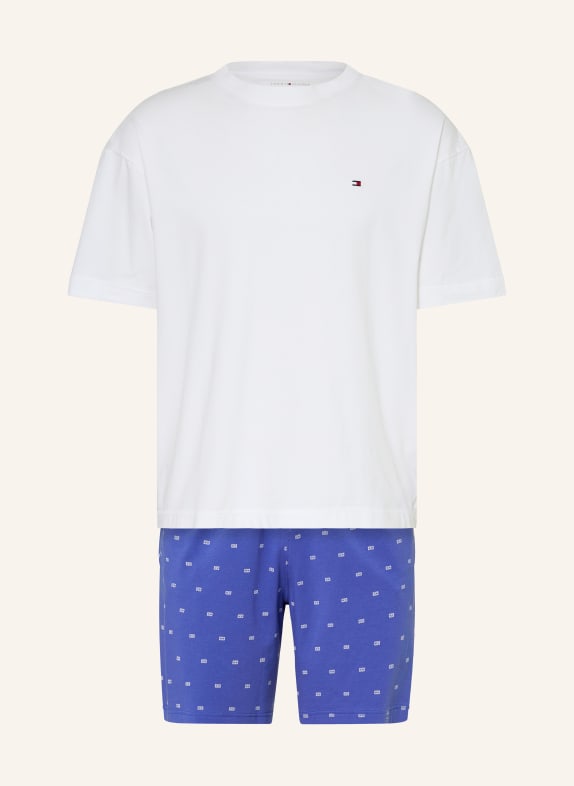 TOMMY HILFIGER Shorty pajamas BLUE / WHITE
