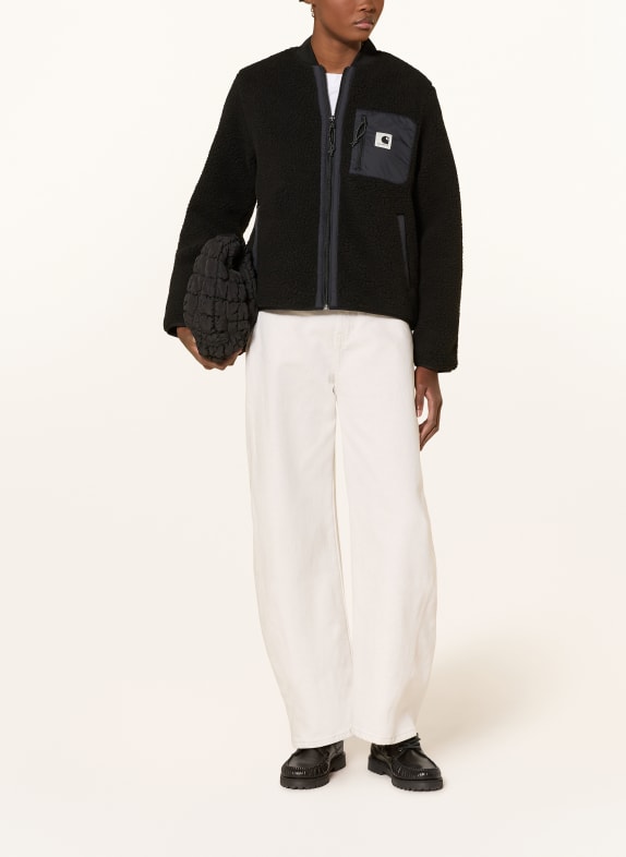 carhartt WIP JANET teddy fur jacket BLACK