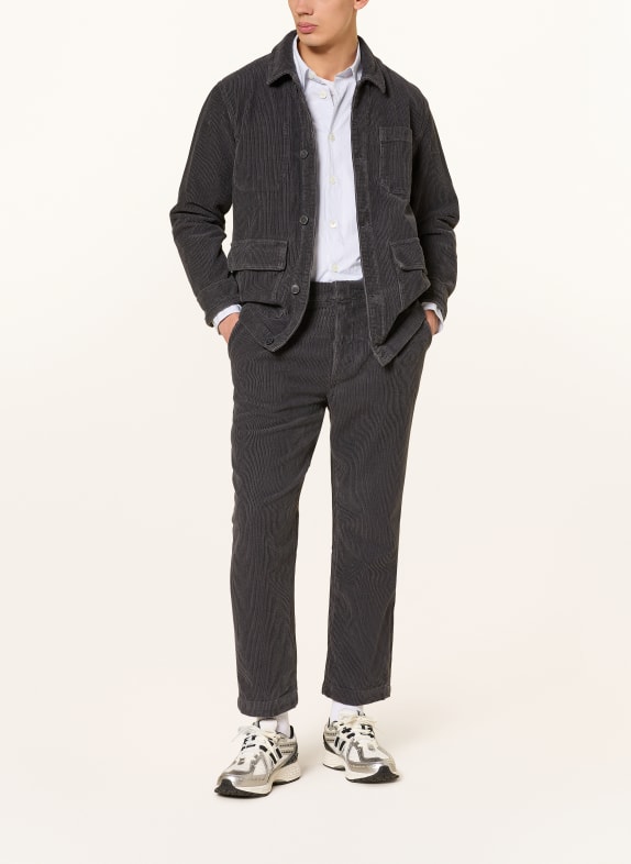 ARMEDANGELS Pantaloni din velur ARAANIO Regular Fit GRI ÎNCHIS