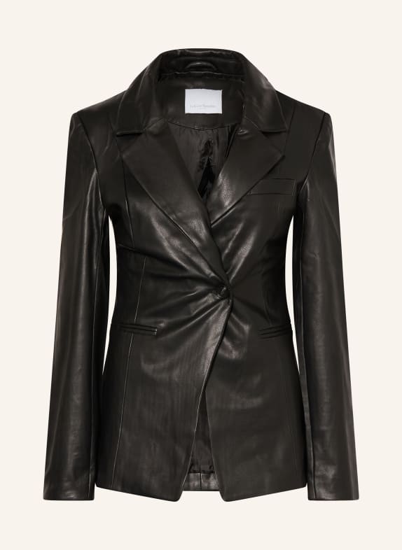 LeGer Studio Blazer NICOLETTA in Lederoptik SCHWARZ