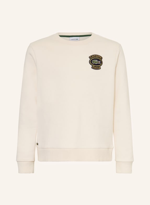 LACOSTE Sweatshirt CREME / SCHWARZ