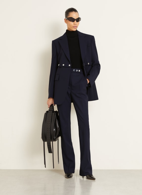 SPORTMAX Long blazer EDITORE BLACK