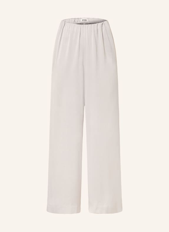 DRYKORN TWEEZER satin trousers LIGHT GRAY