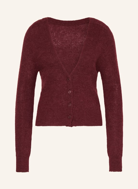 DRYKORN Strickjacke GERTIJA mit Alpaka DUNKELROT