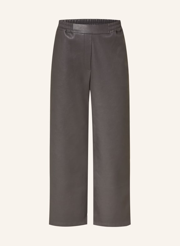 Princess GOES HOLLYWOOD 7/8-Hose in Lederoptik DUNKELGRAU