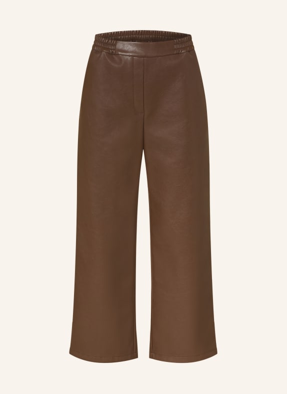 Princess GOES HOLLYWOOD 7/8 leather-look pants DARK BROWN