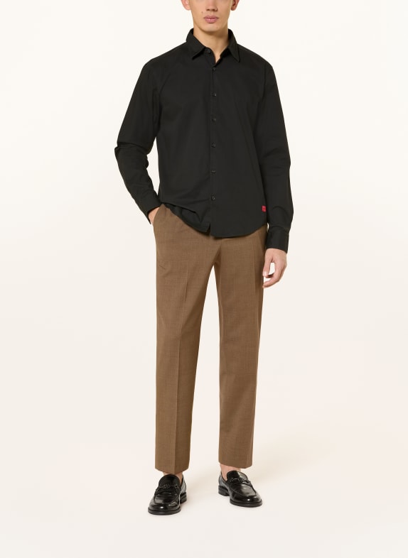 HUGO Koszula ERMO Slim Fit CZARNY
