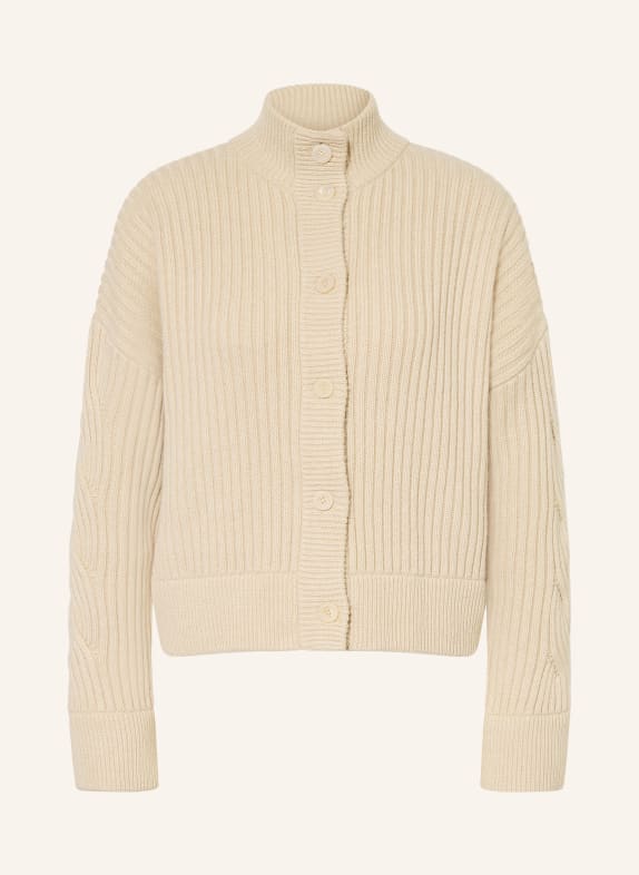 Max Mara Pletený kardigan AFELIO s kašmírem BÉŽOVÁ