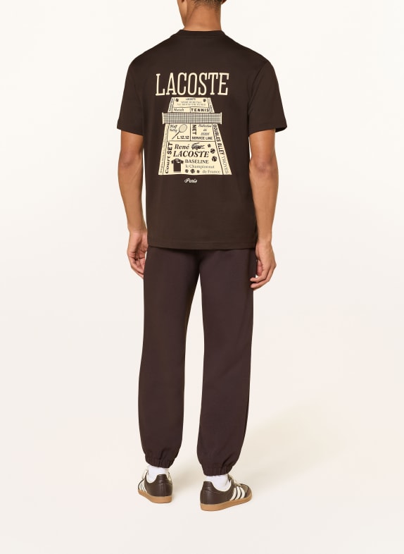LACOSTE T-Shirt DUNKELBRAUN