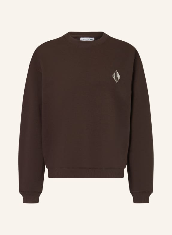 LACOSTE Sweatshirt DUNKELBRAUN