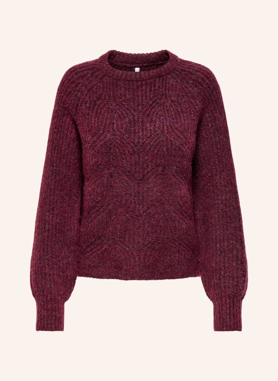 ONLY Pullover DUNKELROT