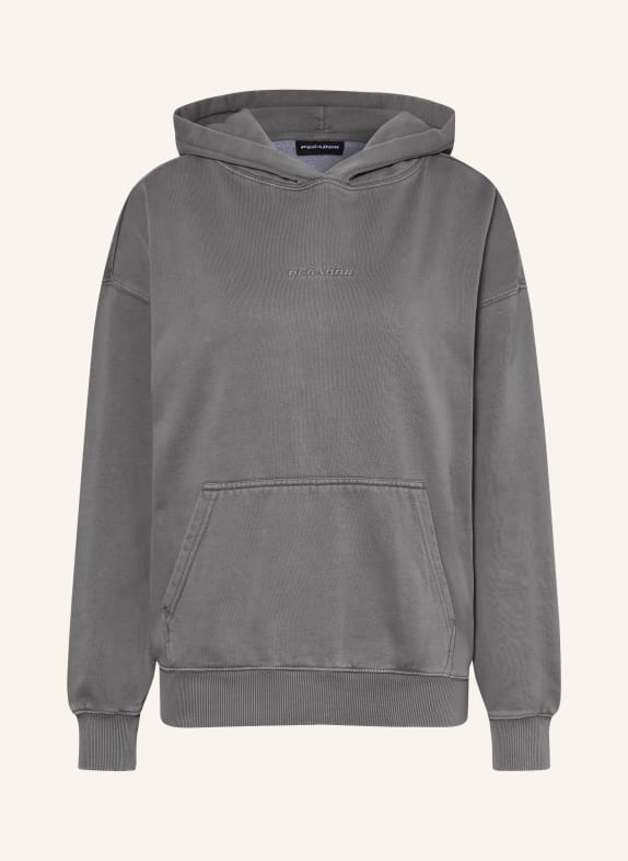 PEGADOR Oversized mikina s kapucí CLARITA ŠEDÁ