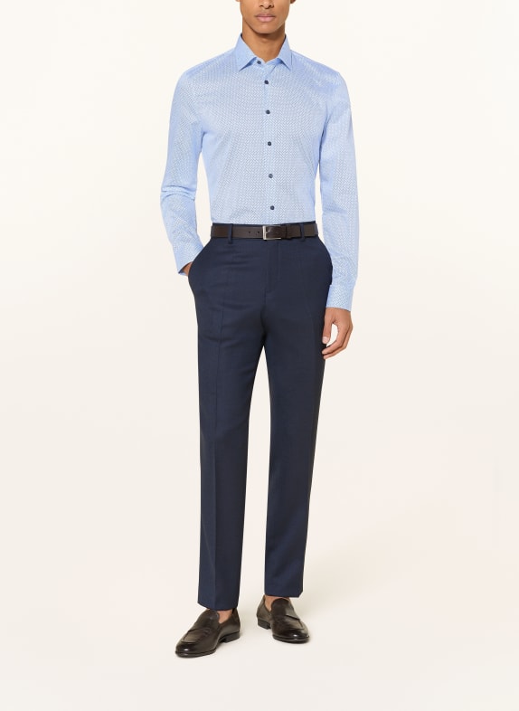 OLYMP Hemd No. Six super slim HELLBLAU / CREME / SCHWARZ